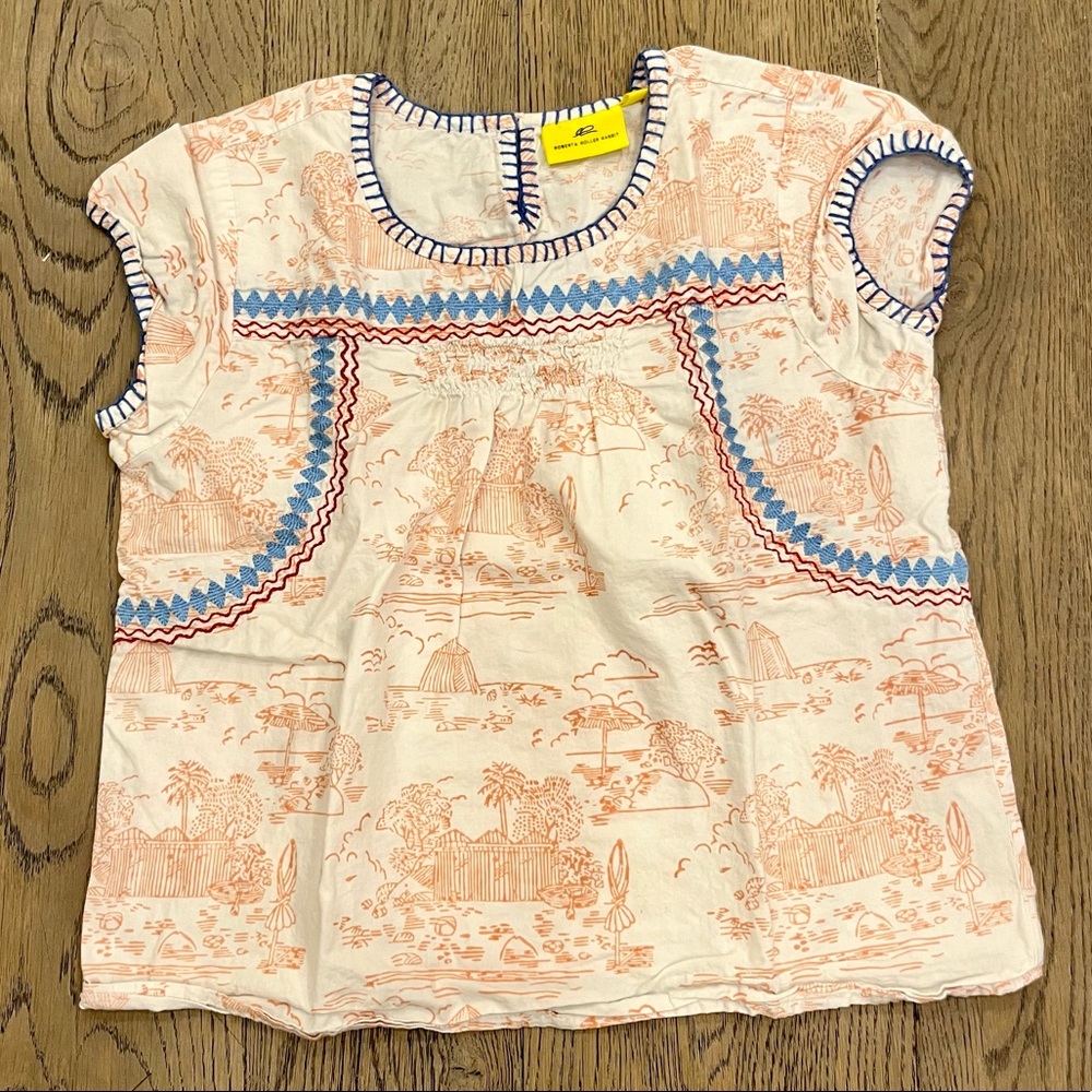 Roller Rabbit Girls Size 12 Blouse Top